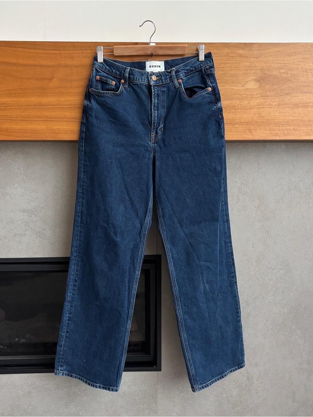 Boden High Rise Column Leg Jeans, Size 29R
